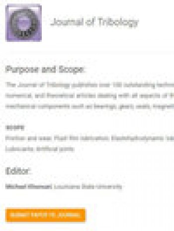 摩擦學雜志-Asme 匯刊