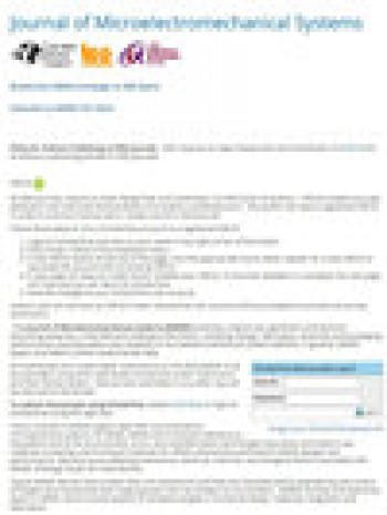 微機(jī)電系統(tǒng)雜志