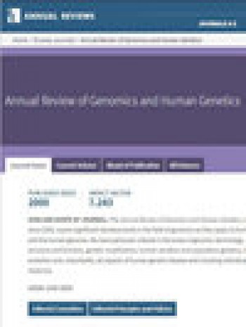 基因組學和人類遺傳學年度回顧