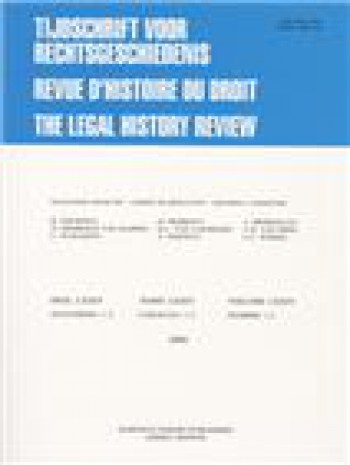 法律史雜志-revue D Histoire Du Droit-法律史評(píng)論